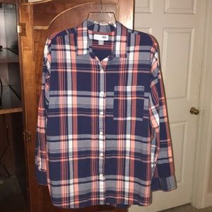 Old Navy Patterned “Boyfriend” Shirt